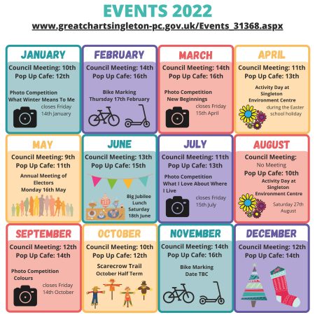 Parish Events Calendar 2022